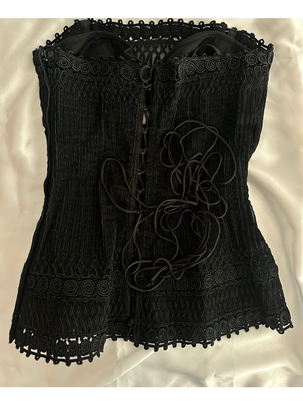 NWOT La Perla DEADSTOCK iconic vintage  Y2K La Perla black  corset - Picture 12 of 16